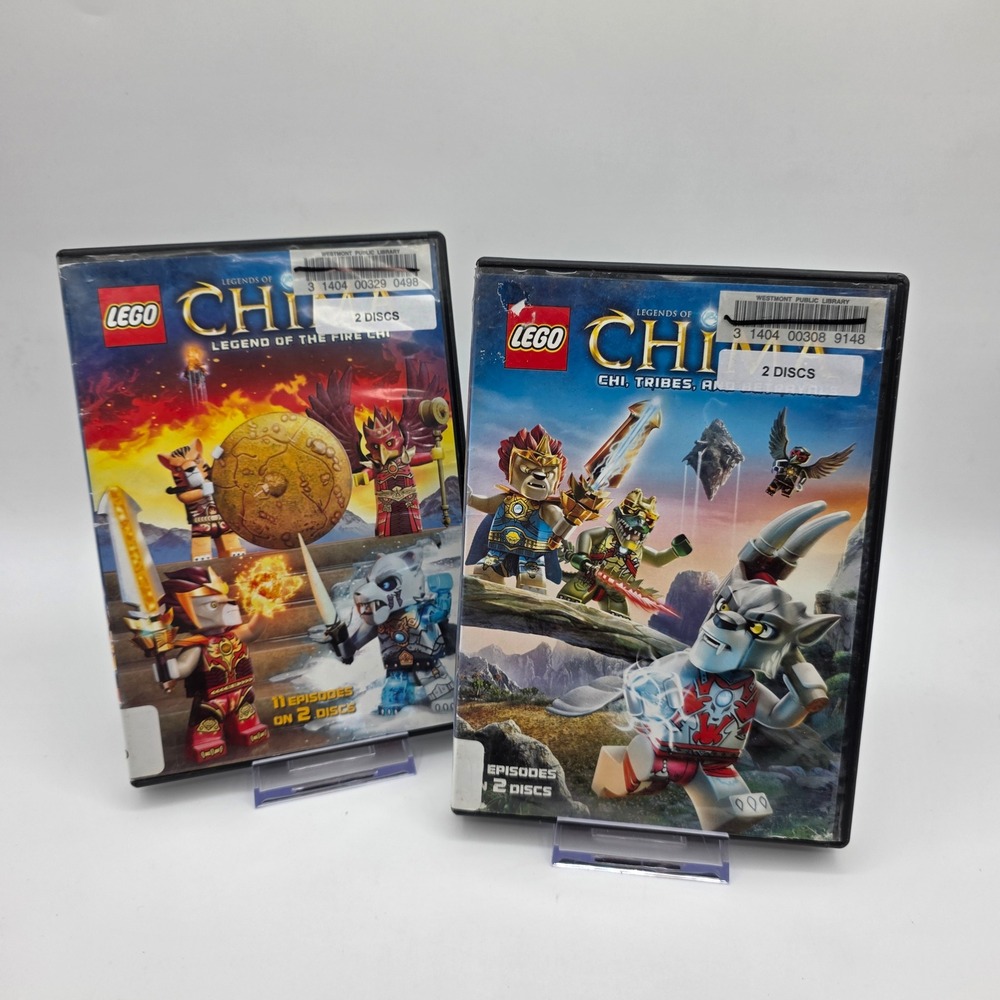 LEGO Legends of Chima DVD Bundle Legend of the Fire Chi & Chi Tribes Betrayals